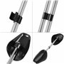Incutex Lot de 5 Paires Embauchoirs la taille adaptable 38-44, Forme Chaussure en Plastique, noir