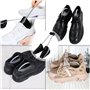 Incutex Lot de 5 Paires Embauchoirs la taille adaptable 38-44, Forme Chaussure en Plastique, noir