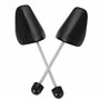 Incutex Lot de 5 Paires Embauchoirs la taille adaptable 38-44, Forme Chaussure en Plastique, noir
