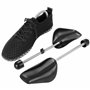 Incutex Lot de 5 Paires Embauchoirs la taille adaptable 38-44, Forme Chaussure en Plastique, noir