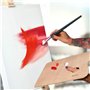 Artina Lot de 3 Premium 3D Canvas Toile Peinture 25x25 cm – FSC® Châssis Bois pour Toiles 100% Coton 380 g/m² Sans Acide – Toile