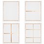 Artina Lot de 3 Premium 3D Canvas Toile Peinture 25x25 cm – FSC® Châssis Bois pour Toiles 100% Coton 380 g/m² Sans Acide – Toile
