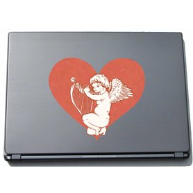 PinkElephant lovely021 Autocollant pour Ordinateur Portable Motif Sweet Heart Angel 210 x 230 mm