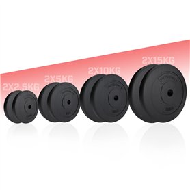 Physionics® Disques Poids - Set 2 x 2