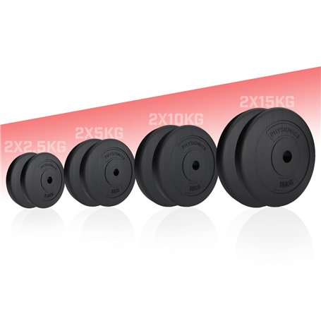 Physionics® Disques Poids - Set 2 x 2