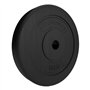 Physionics® Disques Poids - Set 2 x 2,5/5/10/15kg, Ø 31mm, Revêtement en Plastique - Plaques pour Haltères, Fitness, Musculation