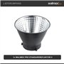 Walimex pro Réflecteur Standard II – Faisceau Lumineux Uniforme pour éclairage Professionnel – Compatible avec connecteur Walime