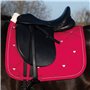 HKM Sweet Valentine Tapis de Selle Rose/Argent Taille unique