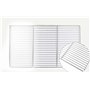 Grille de barbecue carré en acier inoxydable 60 cm x 40 cm 2 poignées