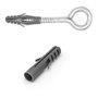 Kit de Fixation pour Fauteuil Suspendu Kit pour accrocher Chaise hamac balancelle à pendre Métal Robuste INCL Corde Mousqueton V