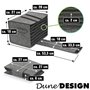 DuneDesign Porte Assiette Camping-Car pour 8 Assiettes - 27x20x18 Etagere Camping Car - Meuble Rangement Cuisine Gain de Place P
