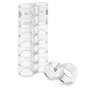 Navaris Lot 8 pièces Butoir poignée de Porte en PVC - Set stoppeur Porte Mural Transparent - Caoutchouc Protection Murale poigné