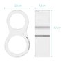 Navaris Lot 8 pièces Butoir poignée de Porte en PVC - Set stoppeur Porte Mural Transparent - Caoutchouc Protection Murale poigné