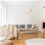 kwmobile Lampe Puzzle Suspension Plafond - Luminaire Abat-Jour Fleur avec Câble et Bague E27 - Lustre Chambre Salle à Manger Cui