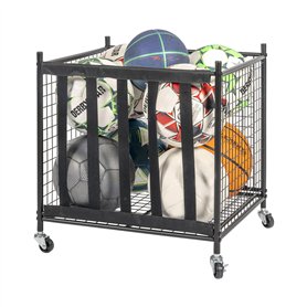 eluno Chariot de rangement mobile empilable pour ballons de football