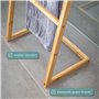 bremermann Porte-serviettes 4 barres porte-serviettes en bambou