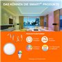 LEDVANCE Lampe LED intelligente Gold 6 W, 2400 K, E27, 125 mm x 178 mm, technologie Wi-Fi, ampoule à intensité variable dans le 