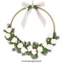 Ideen mit Herz Lot de 55 branches de sapin artificielles - Vert - 6,5 cm de long - Décoration de couronne de l'Avent - Vert sapi
