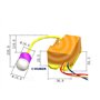 HUBER Motion 18 Mini détecteur de mouvement PIR 120° / 360° pour montage intérieur/extérieur I Capteur IP65 I Détecteur de mouve