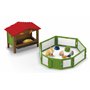 schleich 42728 Clapier à Lapins, dès 3 ans, FARM WORLD - coffret, 17 pièces