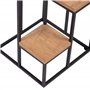 [en.casa] Étagère à Plantes Présentoir Support pour Pots de Fleurs Élégant Pratique Décoratif 4 Niveaux Salon Plantes Herbes Mét