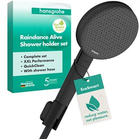 hansgrohe Raindance Alive Select S 24611670 Set de douche avec pommeau de douche à économie d'eau (EcoSmart