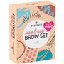 essence cosmetics easy & WOW Lot de 3 kits de maquillage pour les sourcils - Végétalien - Sans particules de microplastique - Sa