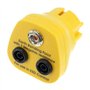 Safeguard Fiche de terre ESD EP1240-15 - 1 mm x 10 mm - Bouton pression - Jaune