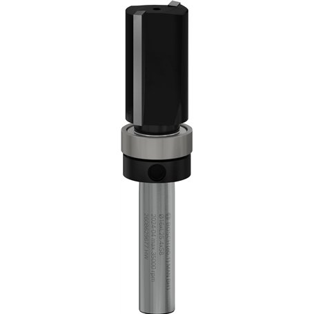 Bosch 1 fraise à affleurer PRO avec roulement à billes de guidage supérieur (pour bois tendre