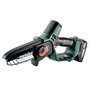 Metabo scie sans fil pour arbustes MS 18 LTX 15 – 18 V – Idéale pour la taille des arbres et des végétaux, vitesse de chaîne éle