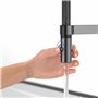 Robinetterie Villeroy & Boch Steel Expert Compact, haute pression, robinet avec fonction de commutation et bec pivotant, robinet