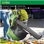 Florabest Sac collecteur de 45 l avec support et fermeture éclair pour aspirateur à feuilles Lidl FLS 3000 B2 IAN 285190