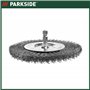 Parkside Brosse à joints en métal avec poils métalliques | Brosse de rechange en métal pour enlever les lichens et la mousse | p