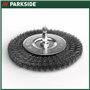 Parkside Brosse à joints en métal avec poils métalliques | Brosse de rechange en métal pour enlever les lichens et la mousse | p