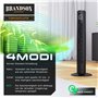 Brandson Premium Ventilateur Colonne ECO avec moteur DC 35 Watt – extrêmement silencieux – commande par appli – commande vocale 