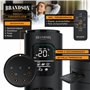 Brandson Premium Ventilateur Colonne ECO avec moteur DC 35 Watt – extrêmement silencieux – commande par appli – commande vocale 