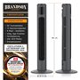 Brandson Premium Ventilateur Colonne ECO avec moteur DC 35 Watt – extrêmement silencieux – commande par appli – commande vocale 