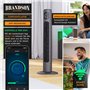 Brandson Premium Ventilateur Colonne ECO avec moteur DC 35 Watt – extrêmement silencieux – commande par appli – commande vocale 
