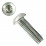 Eisenwaren2000 | Vis à tête bombée M12 x 25 mm avec six pans creux (20 pièces) – Vis à tête bombée avec tête plate – Vis filetée