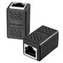 HB-DIGITAL Lot de 2 connecteurs de câble RJ45 CAT6A - Connecteur LAN - Câble réseau Ethernet - Câble patch - 2 prises RJ45 - Bli