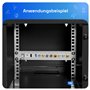 hb-digital Panneau de brassage modulaire à 12 ports pour module Keystone RJ45 10" CAT 5 CAT 6 CAT 7 pour armoire réseau LAN Prof