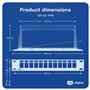 hb-digital Panneau de brassage modulaire à 12 ports pour module Keystone RJ45 10" CAT 5 CAT 6 CAT 7 pour armoire réseau LAN Prof