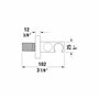 raccord de tuyau support de douche inclus