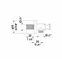 Duravit Universal Coude de raccordement mural, raccord de tuyau support de douche inclus, support de douchette inclus, Coude de 