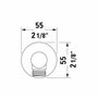 Duravit Universal Coude de raccordement mural, raccord de tuyau support de douche inclus, support de douchette inclus, Coude de 