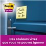 Post-it Z-Notes Autocollantes Super Sticky, Pack de 12 Blocs, 90 Feuilles par Bloc, 76 mm x 76 mm, Jaune Pastel - Feuillets Supe