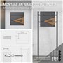 ML-Design Boîte aux Lettres 37x36,5x11 cm Anthracite/Optique Bois, en Acier, Boîte Postale avec Compartiment à Journaux/Courrier