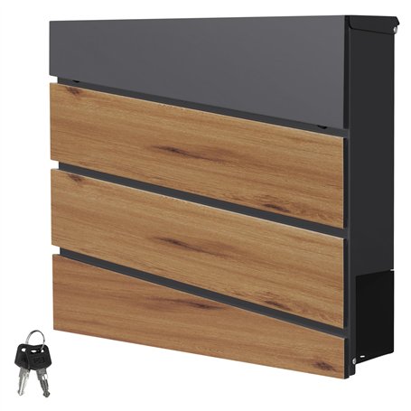 ML-Design Boîte aux Lettres Murale 37x37x11 cm