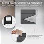 ML-Design Boîte aux Lettres 37x37 cm Anthracite/Argent, Acier, Boîte Postale avec Compartiment à Journaux/Courrier, Verrouillabl