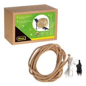 Idena 30520 - Guirlande lumineuse LED corde avec 100 LED en blanc chaud